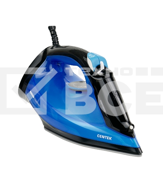 Утюг Centek CT-3301 синий, 2800 Вт, 60 г/мин, 195 г/мин, 600 мл