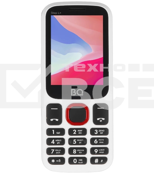 Мобильный телефон BQ 2440 Step L+ белый/красный