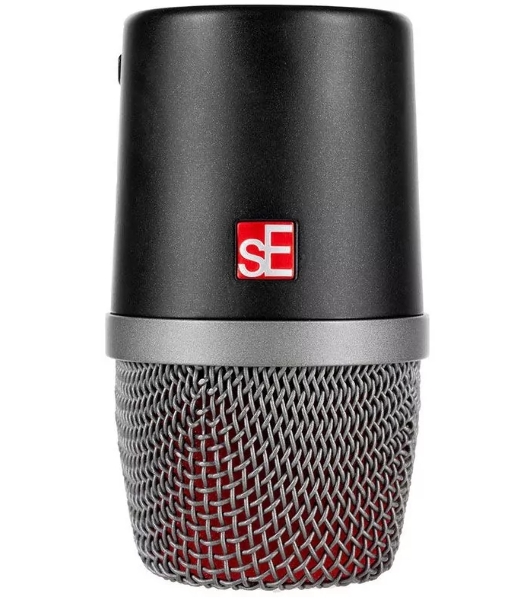 Микрофон динамический sE Electronics V KICK инструментальный, универсальный, для бас-барабанов и других источников, 20 Гц 19 кГц, суперкардиоида, комплектация: резьбовой адаптер, чехол на молнии, ветрозащита, гайка с накаткой для надежной фиксации ми