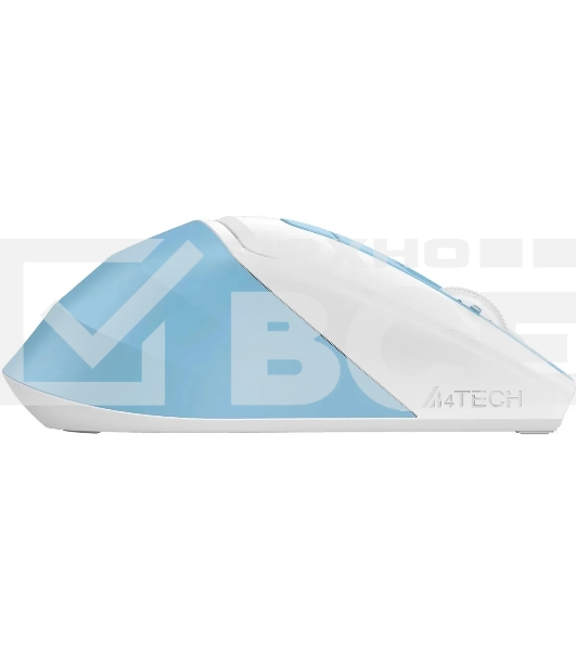 Мышь беспроводная A4Tech Fstyler FG45CS Air голубой/белый оптическая (2000dpi) silent беспроводная USB для ноутбука (7but)