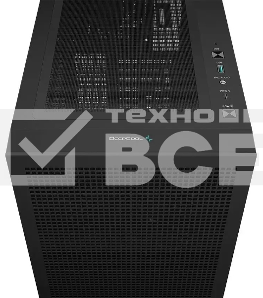 Компьютерный корпус DeepCool CH560 Black (R-CH560-BKAPE4-G-1) (ATX, без БП, 2хUSB, с окном)