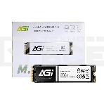 Накопитель SSD AGI AI198, 256Gb, PCIe 3.0 x4, M.2 2280, NVMe, R/W 1950/1200, фото 1