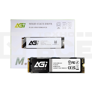 Накопитель SSD AGI AI198, 256Gb, PCIe 3.0 x4, M.2 2280, NVMe, R/W 1950/1200