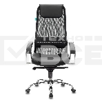 Кресло руководителя Бюрократ CH-609SL/BLACK TW-01 TW-11 черный, спинка сетка, искусст.кожа/ткань, крестовина хром, фото10
