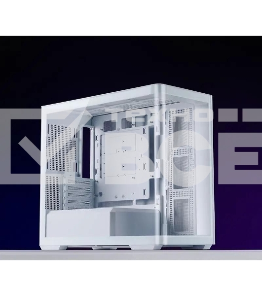 Корпус без блока питания JONSBO D300, Mini-Tower, TG, no fan, 2xUSB-A 3.2 + 1xUSB-C 3.2, mATX, mITX White