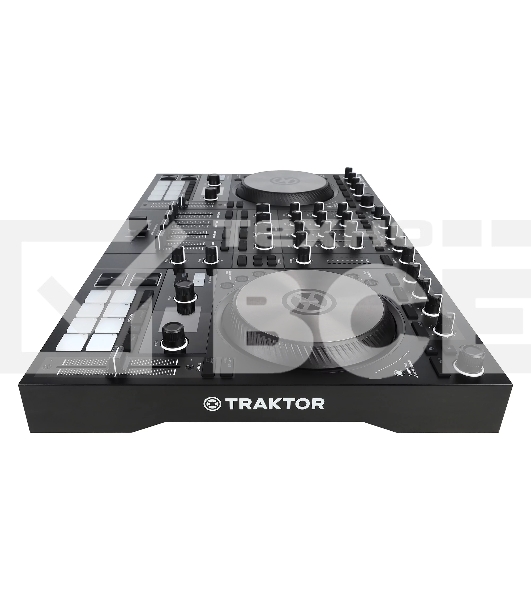 Контроллер DJ [25221] Native Instruments [Traktor Kontrol S4 Mk3] 4-х канальный, для Traktor Pro, 2 цветных дисплея, 16 RGB пэдов, 24бит/96кГц, 2 стерео phono/line входа, 2 стерео line выхода, 2 mic входа, 2 стерео выхода, 2 выхода на наушники, USB-хаб