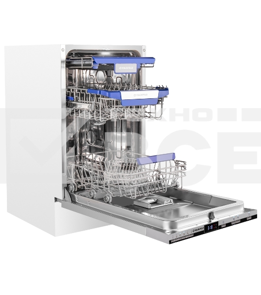 Посудомоечная машина Maunfeld MLP45230 Light Beam Inverter Wi-Fi, нержавеющая сталь, 44.8 см, 10 компл., 47 дБ, класс A+++