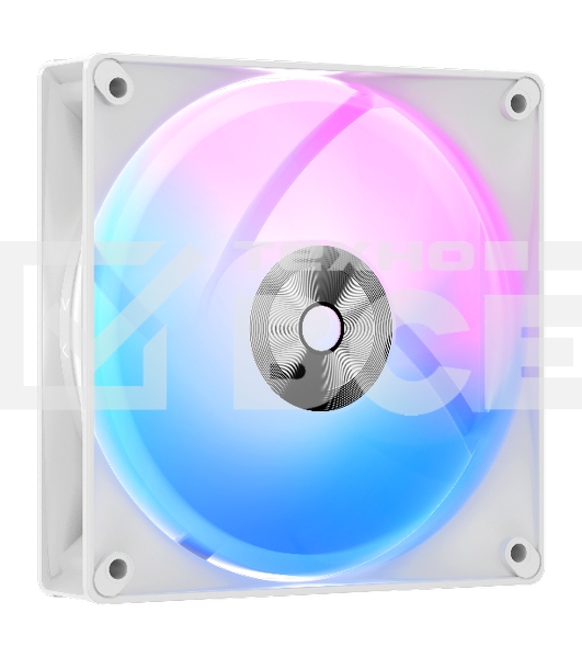 Вентилятор для корпуса Ocypus Delta F12 WH 3 IN 1, 120x120x25mm, 4-PIN PWM, 500-2000 RPM, 29 DBA MAX, HYDRO BEARING