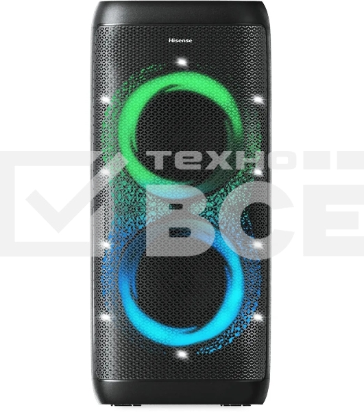 Минисистема Hisense Party Thunder черный 620Вт USB BT