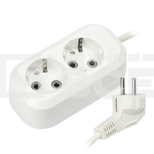 Удлинитель Smartbuy (SBE-16-2-02-Z) 2 гнз х 2,0 м (16А/3.5 кВт, ПВС 3х1.0)