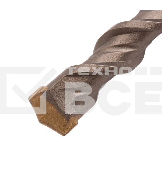 Бур по бетону Denzel двойная спираль, Cobalt W-tip, 22x600 мм, SDS PLUS