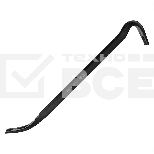 Лом-гвоздодер двухсторонный усиленный Deli DL448901 600 мм, углы наклона 30° и 60°, овальный паз с углами 30° и 68°, шестигранная форма