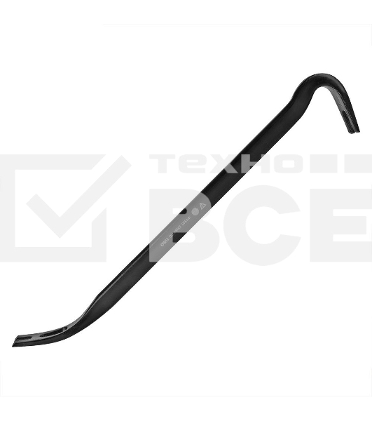 Лом-гвоздодер двухсторонный усиленный Deli DL448901 600 мм, углы наклона 30° и 60°, овальный паз с углами 30° и 68°, шестигранная форма