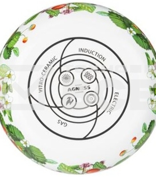 Кастрюля эмалированная AGNESS 934-561 ФРУКТОВАЯ КОРЗИНА 2.0 л