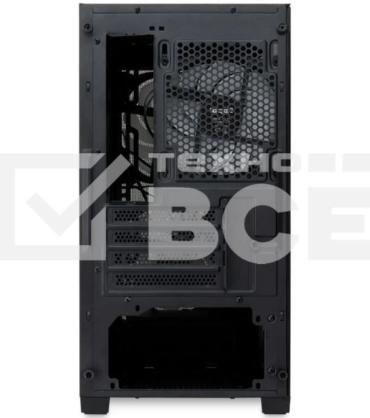 Компьютерный корпус без блока питания HSPD M320, Mesh Mini-tower, черный, slide TG, 0.45 SPCC, 2x140мм ARGb+1x120мм ARGb mATX, mITX 160/340/184мм 2x2.5