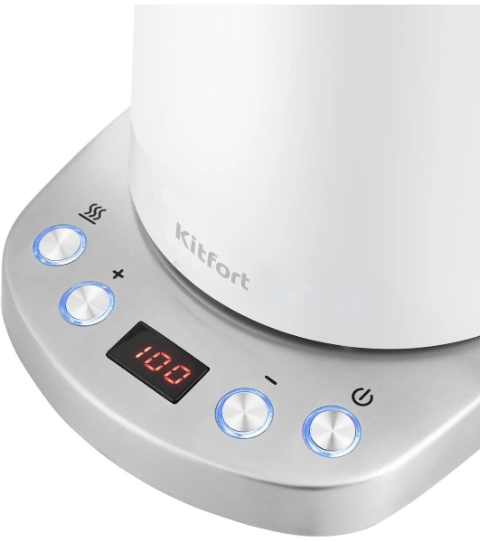 Чайник электрический Kitfort КТ-660-1 1.7л. 2200Вт белый (корпус: пластик)