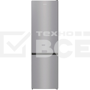 Холодильник Gorenje NRK6201ES4 серебристый двухкамерный 235/96 л морозилка снизу, No Frost
