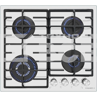 Газовая варочная панель Maunfeld EGHG.64.63CW/G, 4 конфорки, закаленное стекло, белый