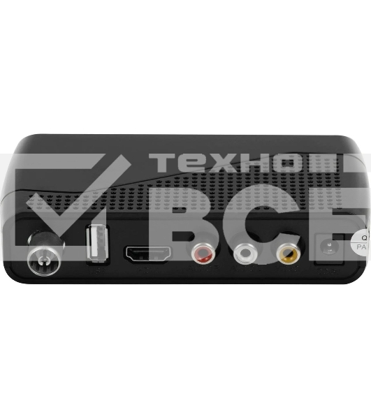 Приставка для цифрового ТВ Hyundai H-DVB500 черный, DVB-T2, DVB-T, DVB-C, HDMI, USB 2.0 х2
