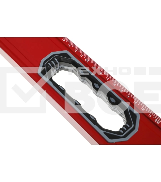 Уровень RGK U4150 пузырьковый 3глаз. магнит. красный (776073)