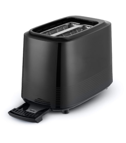 Тостер Centek CT-1433 черный, 750 Вт, 2 слота