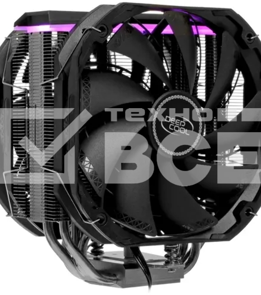 Кулер для процессора DEEPCOOL AS500 PLUS черный, 140 мм, алюминий/медь, 1200 об/мин, 29.2 дБ, 4 pin, 220 Вт, 164 мм