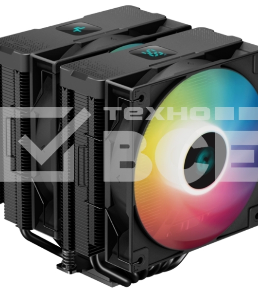Кулер для процессора DEEPCOOL AG620 DIGITAL серебристый/черный, 120 мм, алюминий/медь, 1950 об/мин, 29.4 дБ, 4 pin, 260 Вт, 161 мм