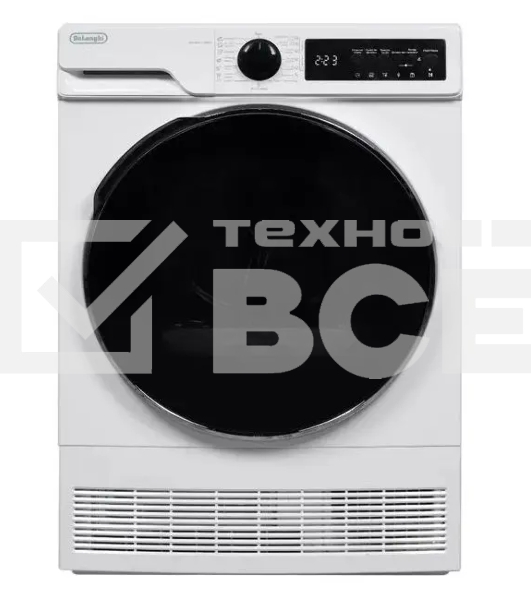 Сушильная машина DeLonghi DTD 8105 C FABIO белый, 8 кг, сушка - конденсационная, программ - 15, 59.6 x 84.5 x 56.3 см