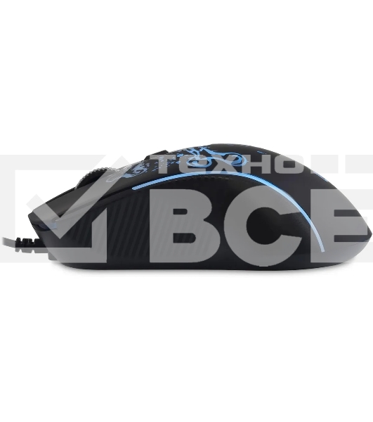 Мышь проводная Oklick 702G черный, 3600 dpi, USB, кнопки - 4