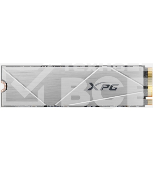 Накопитель SSD ADATA XPG GAMMIX S60, 1Tb, PCIe 4.0 x4, M.2 2280, NVMe, R/W 5000/3200, с радиатором