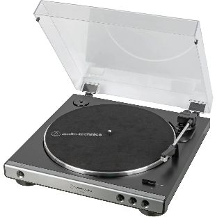 Проигрыватель винила Audio-Technica AT-LP60XUSB полностью автоматический серебристый
