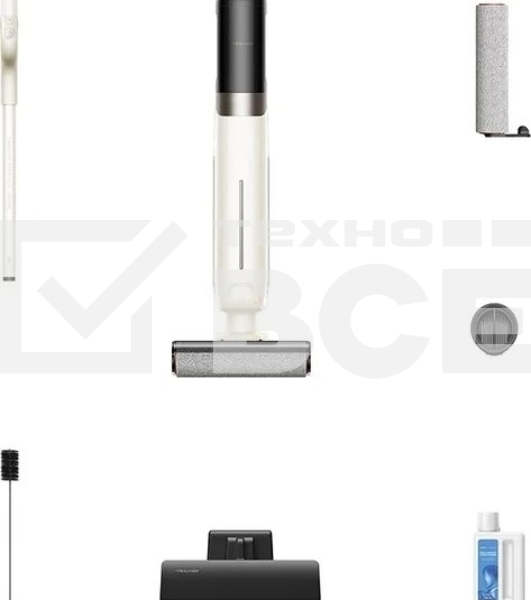 Вертикальный моющий пылесос Dreame Trouver K30 белый, аккум. 2600mAh, 18000Па, сухая/влажная уб., 500мл., работа от АКБ max 30 мин