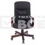 Кресло руководителя Бюрократ T-9908/WALNUT черный, кожа, крестовина металл, фото14