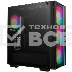 Компьютерный корпус Deepcool MATREXX 55 MESH V4 без БП, боковое окно (закаленное стекло), 3xARGB LED 140мм вентилятора спереди, 1xARGB LED 120мм вентилятор сзади, черный, ATX, фото10