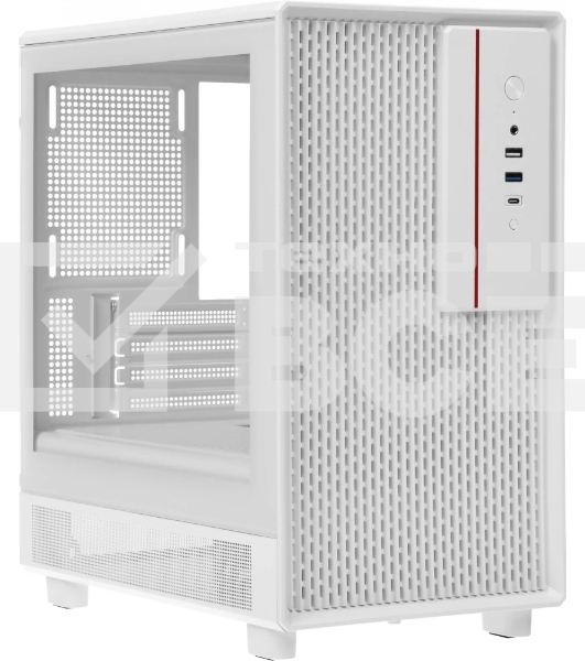 Компьютерный корпус Accord M3301 белый без БП mATX 1xUSB 2.0 1xUSB 3.0 1xUSB3.1 audio bott PSU