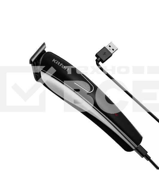 Триммер Kitfort КТ-3109 черный/серебристый 3Вт (насадок в компл:10шт)