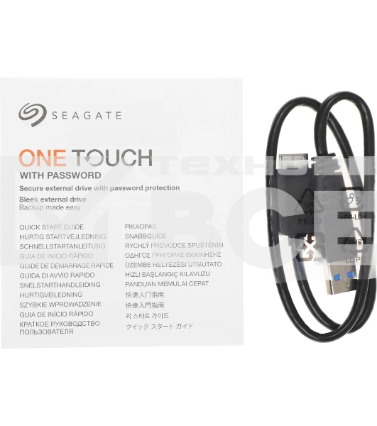 Жесткий диск Seagate One Touch STKY1000401 USB 3.0 1Tb 2.5' серебристый