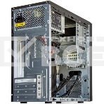 Компьютерный корпус Foxline FL-628-FZ450R-U32-S черный, с блоком питания 450Вт mATX case, w/PSU 450W 12cm, w/2xUSB 2.0, w/2xUSB 3.0 w/pwr cord, w/o FAN, E-lock support, фото2