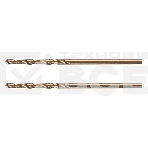 Сверло по металлу Denzel 2 мм, HSS Co-8%, 2 шт., фото 1