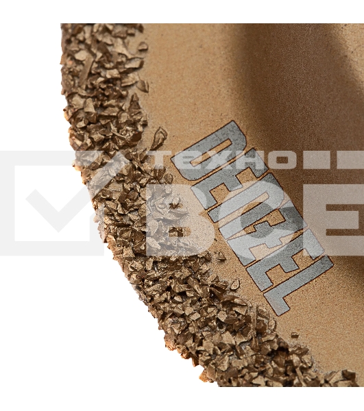 Насадка для МФИ Denzel режущая полукруг., HM, по плитке и дереву, 65 мм