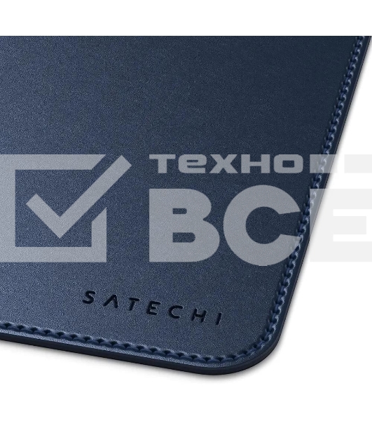 Коврик для мыши Satechi Vegan-Leather Premium Mouse Pad, 249x190 мм, синий ST-LMPB
