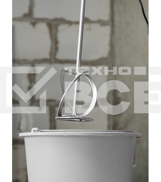 Насадка для миксера Сибртех, для тяжелых растворов,140 х 590 мм, оцинкованная,хвостовик резьба М14