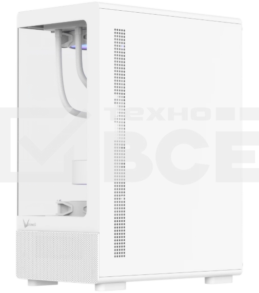 Корпус Formula Crystal Z1CM v2 белый без БП mATX 5x120мм 1xUSB3.0 audio bott PSU