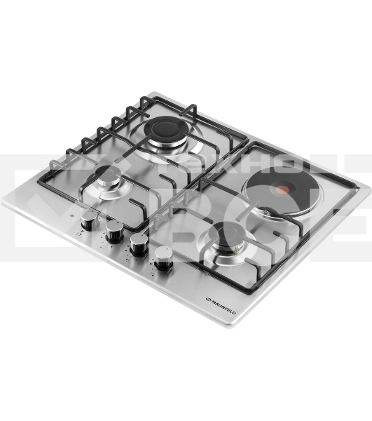 Комбинированная варочная панель (электрическая+газовая) Maunfeld EEHS.64.3CS/KG