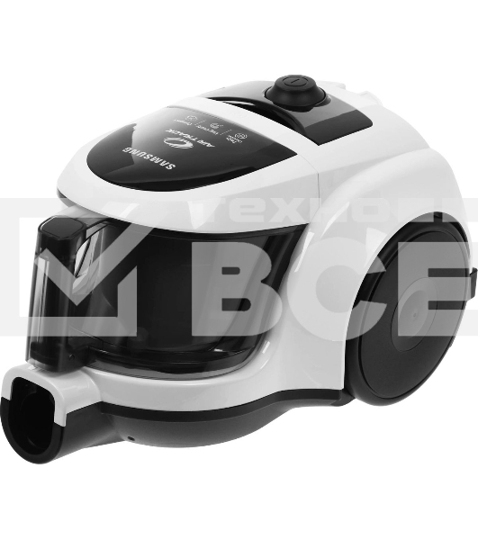 Пылесос Samsung SC4520 белый, 350/1600 Вт, уборка сухая, пылесборник контейнер 1.3 л