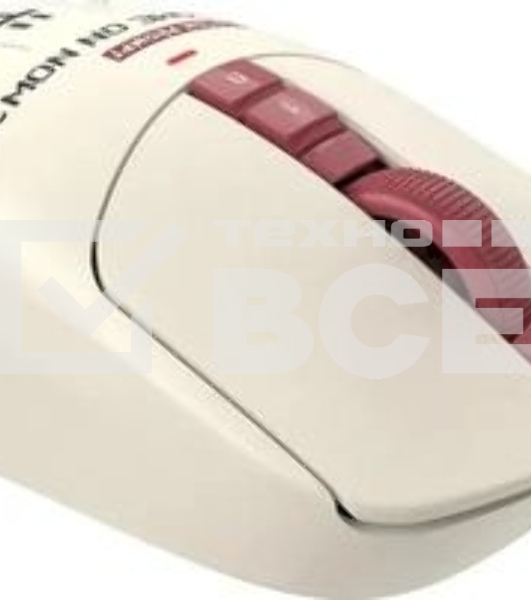 Мышь беспроводная/проводная A4Tech Bloody R72 Ultra Duo белый/красный/рисунок, 20000 dpi, USB Type-A/Type-C, радиоканал, кнопки-7