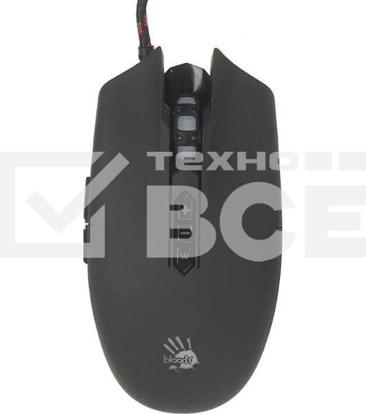 Мышь проводная A4Tech Bloody Q80 черный, 3200 dpi, USB, кнопки - 8