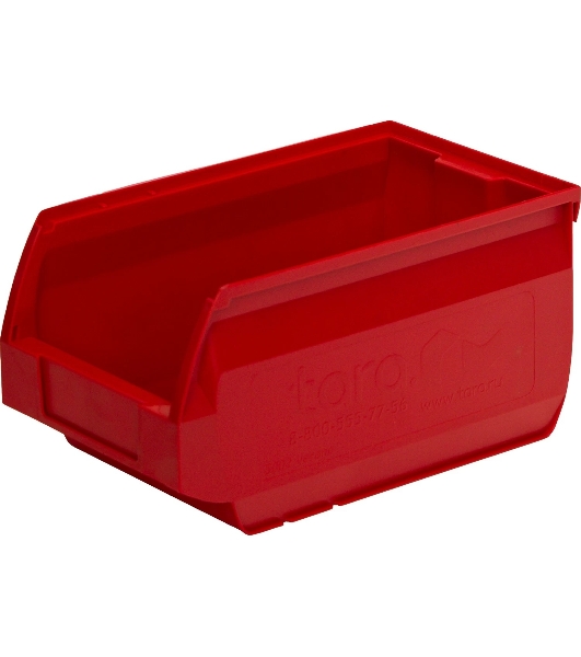 Ящик сплошной ТАРА.РУ Verona 5002 красный 250х150х130мм PP 10036