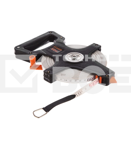 Рулетка геодезическая, 50 м х 12,5 мм, лента ПВХ, открытый корпус Sparta