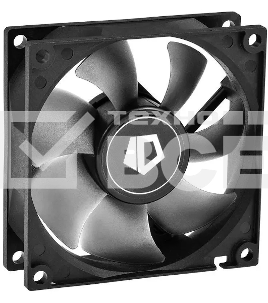 Вентилятор для корпуса ID-Cooling NO-8025-SD черный, 80 мм, 2000 об/мин, 21 дБ, 3 pin